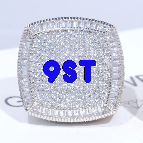 CUSTOM LETTER 3D ICED RING