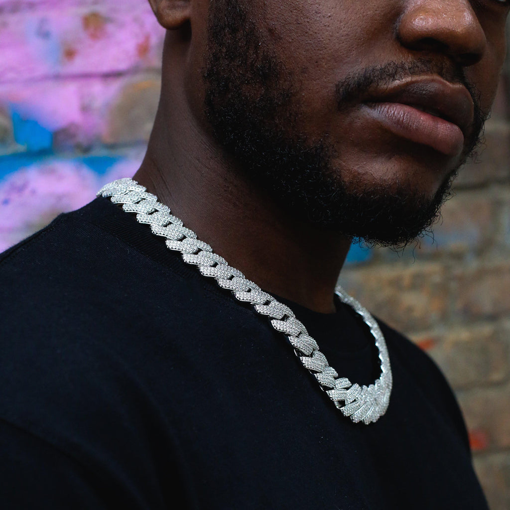 19mm Iced Prong Cuban Chain - The GUU Shop