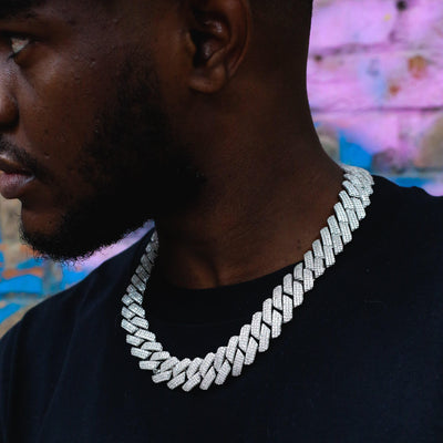 19mm Iced Prong Cuban Chain - The GUU Shop