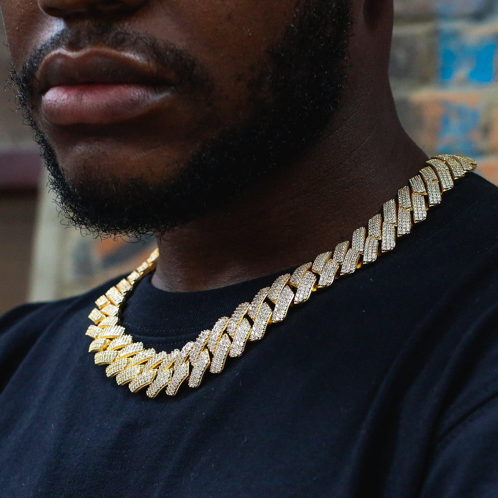 19mm Iced Prong Cuban Chain - The GUU Shop