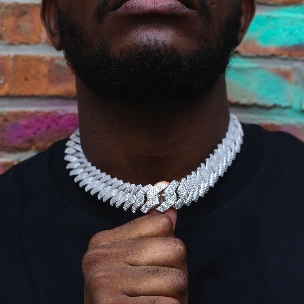 19mm Iced Prong Cuban Chain - The GUU Shop