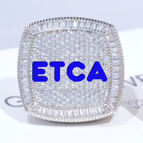 CUSTOM LETTER 3D ICED RING