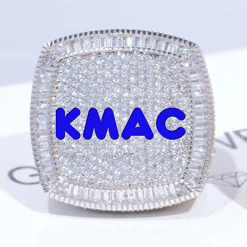 CUSTOM LETTER 3D ICED RING