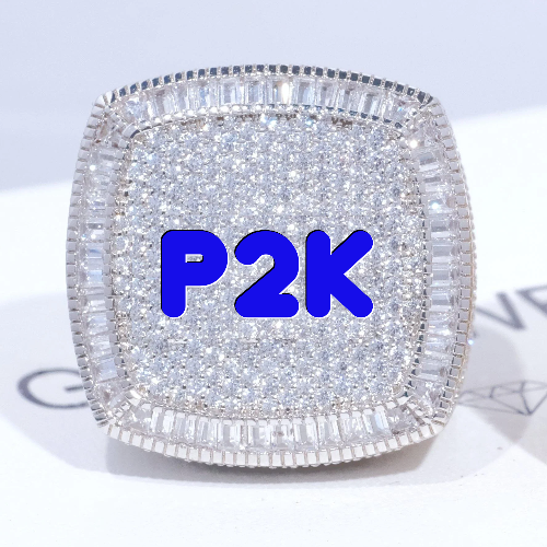 CUSTOM LETTER 3D ICED RING
