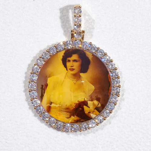 3D CIRCLE CUSTOM PICTURE PENDANT SMALL SIZE