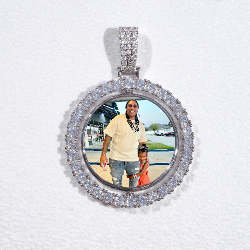 3D Spinning 2-Faced Custom Picture Pendant