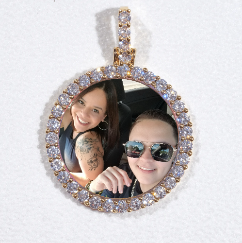 3D CIRCLE CUSTOM PICTURE PENDANT SMALL SIZE
