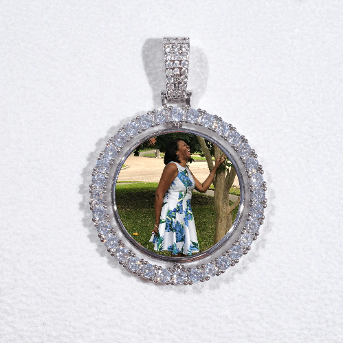 3D Spinning 2-Faced Custom Picture Pendant