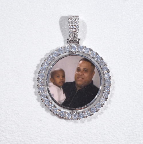 3D Spinning 2-Faced Custom Picture Pendant