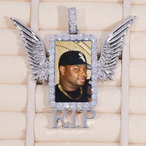 RIP WING 3D CUSTOM PICTURE PENDANT