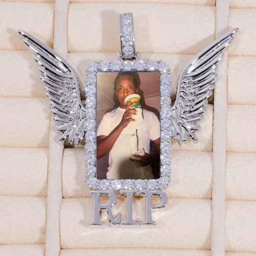RIP WING 3D CUSTOM PICTURE PENDANT