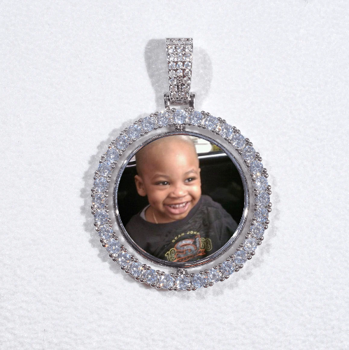 3D Spinning 2-Faced Custom Picture Pendant