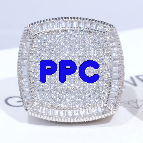 CUSTOM LETTER 3D ICED RING