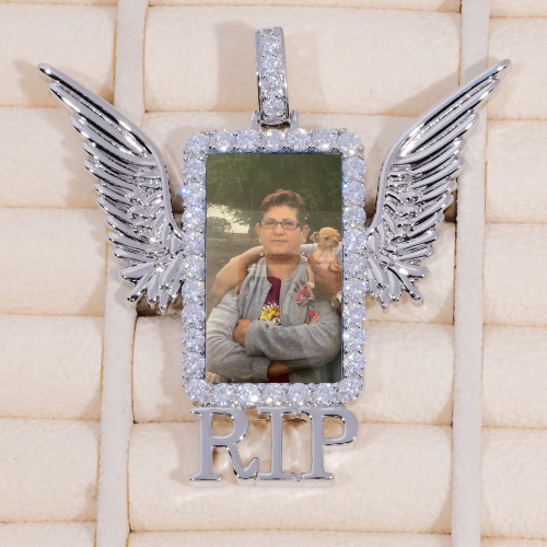 RIP WING 3D CUSTOM PICTURE PENDANT