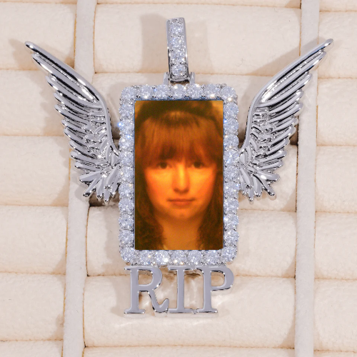 RIP WING 3D CUSTOM PICTURE PENDANT