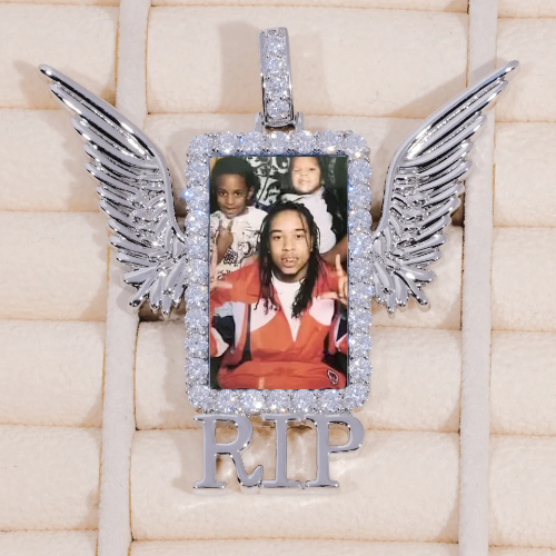 RIP WING 3D CUSTOM PICTURE PENDANT