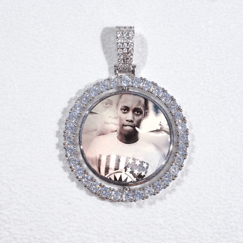 3D Spinning 2-Faced Custom Picture Pendant