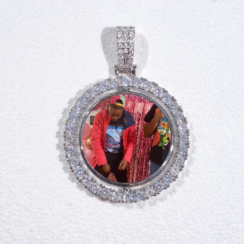 3D Spinning 2-Faced Custom Picture Pendant