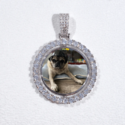 3D Spinning 2-Faced Custom Picture Pendant