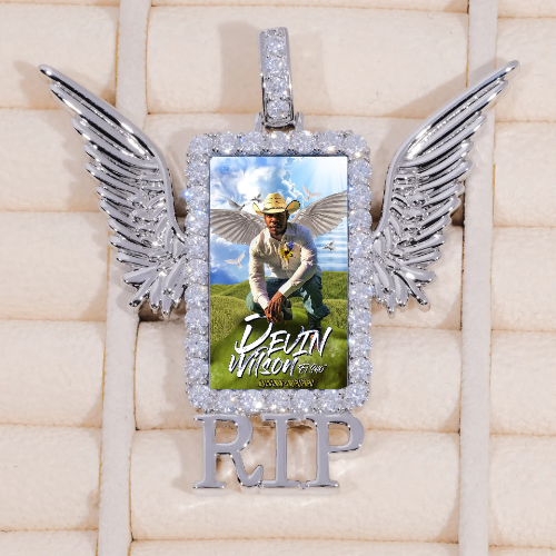 RIP WING 3D CUSTOM PICTURE PENDANT