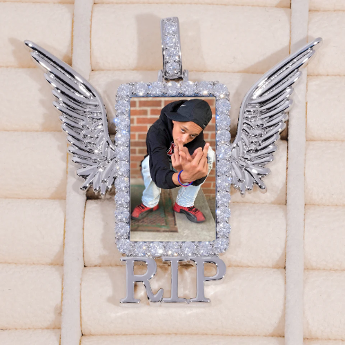 RIP WING 3D CUSTOM PICTURE PENDANT