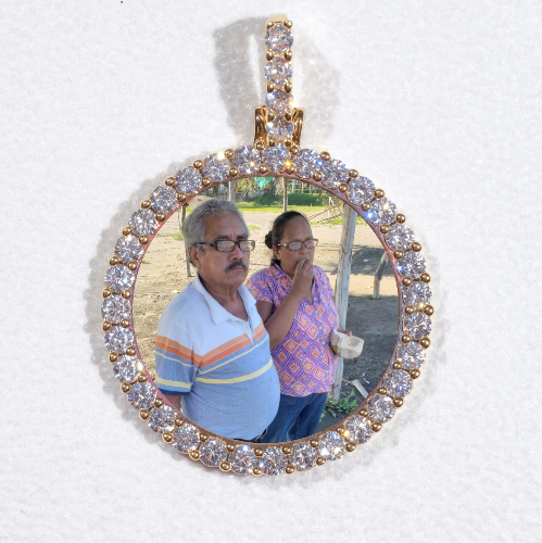 3D CIRCLE CUSTOM PICTURE PENDANT SMALL SIZE