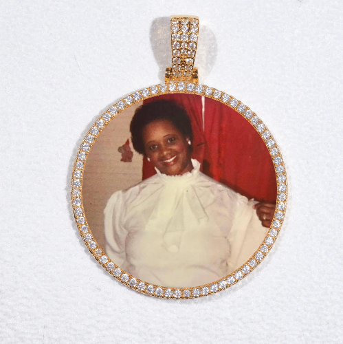 MEDIUM 3D CIRCLE CUSTOM PICTURE PENDANT