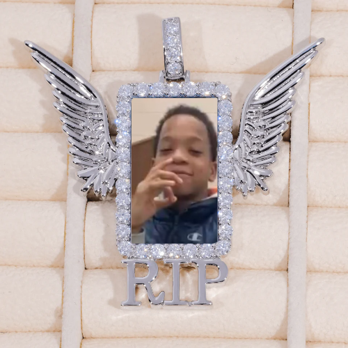 RIP WING 3D CUSTOM PICTURE PENDANT