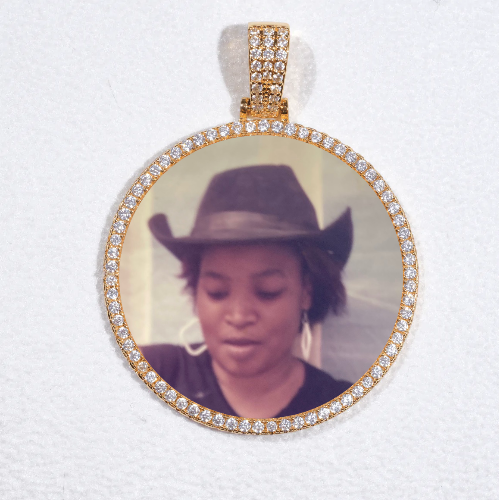 MEDIUM 3D CIRCLE CUSTOM PICTURE PENDANT