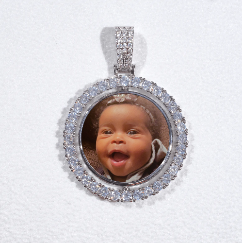 3D Spinning 2-Faced Custom Picture Pendant