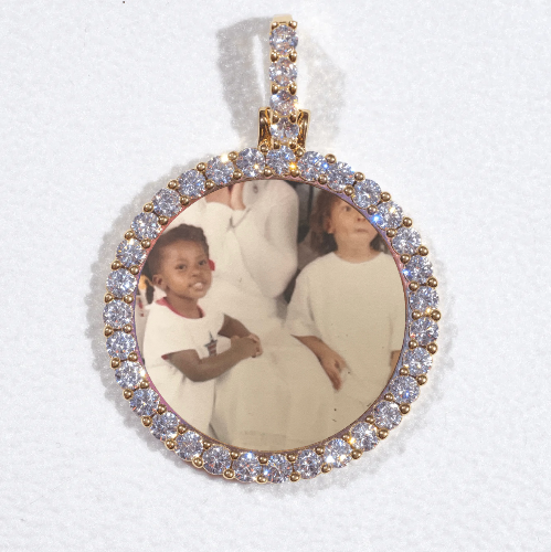 3D CIRCLE CUSTOM PICTURE PENDANT SMALL SIZE