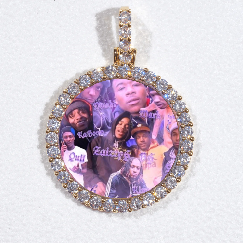 3D CIRCLE CUSTOM PICTURE PENDANT SMALL SIZE