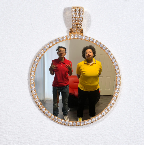 MEDIUM 3D CIRCLE CUSTOM PICTURE PENDANT