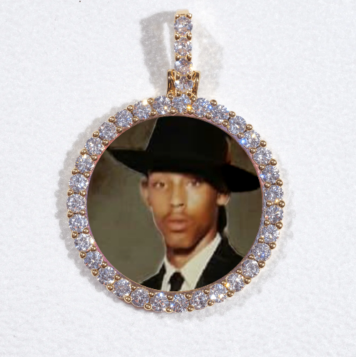 3D CIRCLE CUSTOM PICTURE PENDANT SMALL SIZE