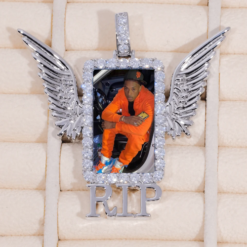 RIP WING 3D CUSTOM PICTURE PENDANT