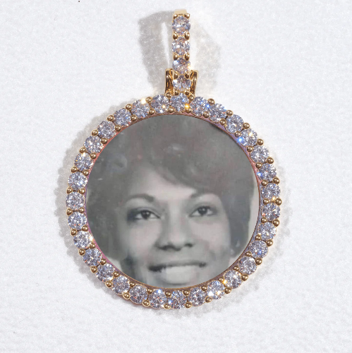 3D CIRCLE CUSTOM PICTURE PENDANT SMALL SIZE