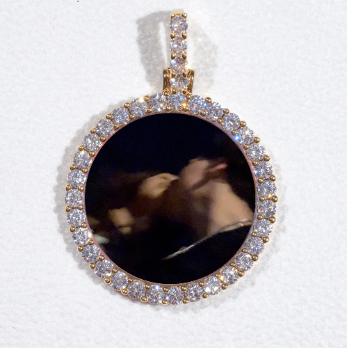 3D CIRCLE CUSTOM PICTURE PENDANT SMALL SIZE