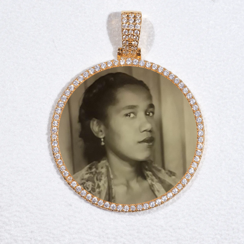 MEDIUM 3D CIRCLE CUSTOM PICTURE PENDANT