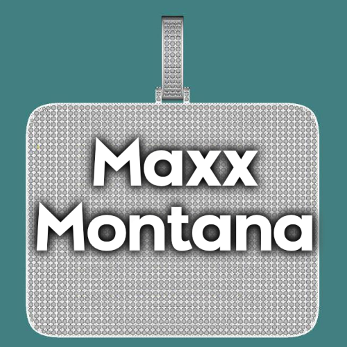 CUSTOM LETTER NECKLACE 3D BIG SQUARE