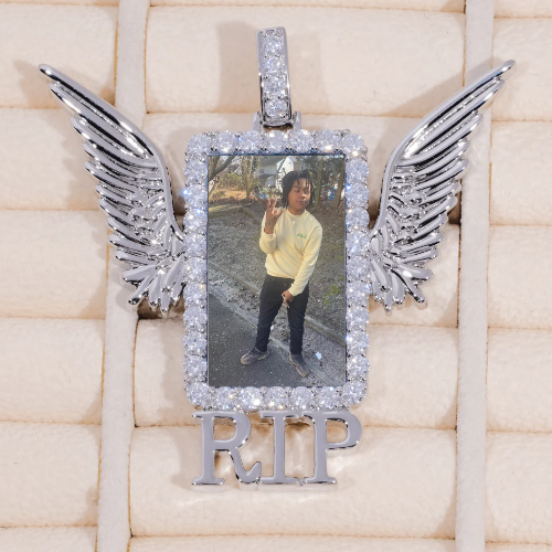 RIP WING 3D CUSTOM PICTURE PENDANT