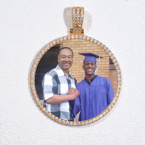 MEDIUM 3D CIRCLE CUSTOM PICTURE PENDANT