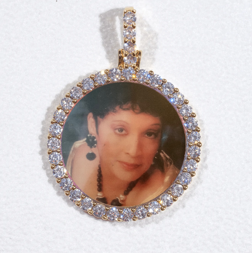 3D CIRCLE CUSTOM PICTURE PENDANT SMALL SIZE