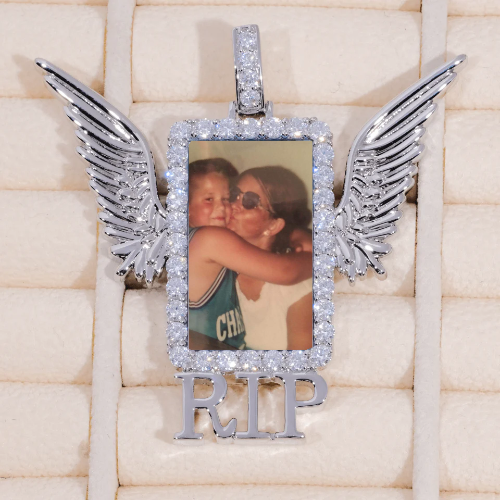 RIP WING 3D CUSTOM PICTURE PENDANT