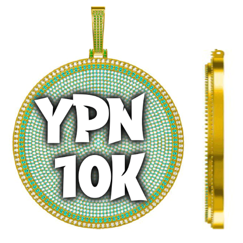 CUSTOM LETTER NECKLACE 3D BIG DISC