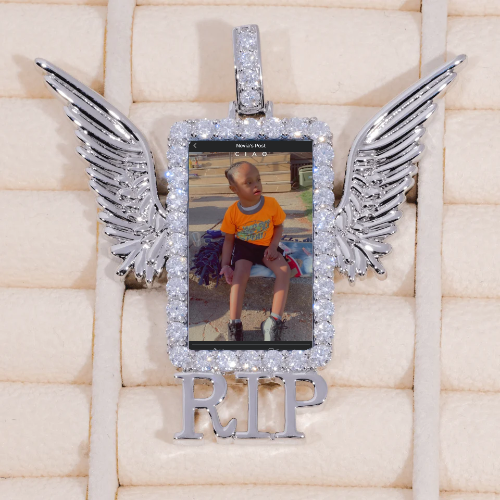 RIP WING 3D CUSTOM PICTURE PENDANT