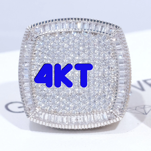 CUSTOM LETTER 3D ICED RING