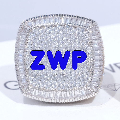 CUSTOM LETTER 3D ICED RING