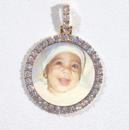 3D CIRCLE CUSTOM PICTURE PENDANT SMALL SIZE