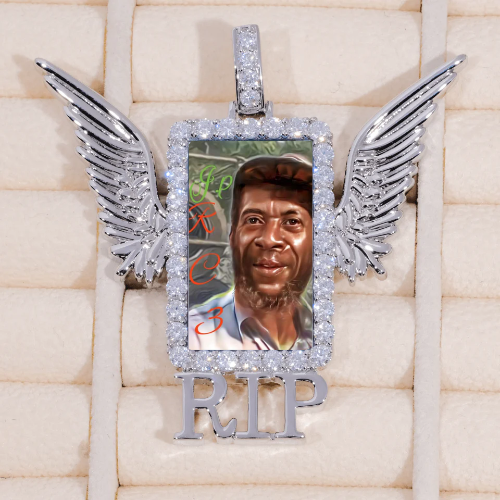 RIP WING 3D CUSTOM PICTURE PENDANT