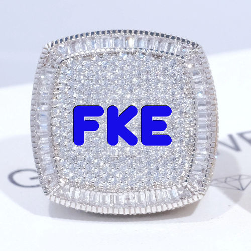 CUSTOM LETTER 3D ICED RING